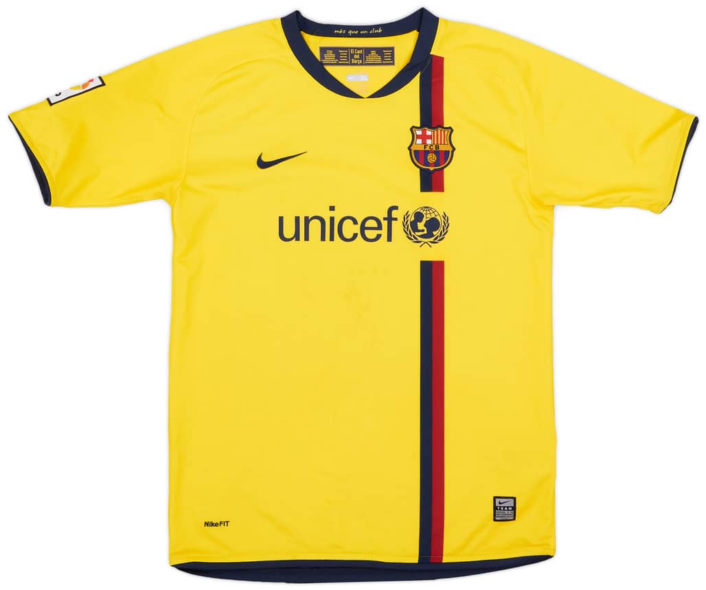 2008-10 Barcelona Away Shirt - 7/10 - (XL.Boys)