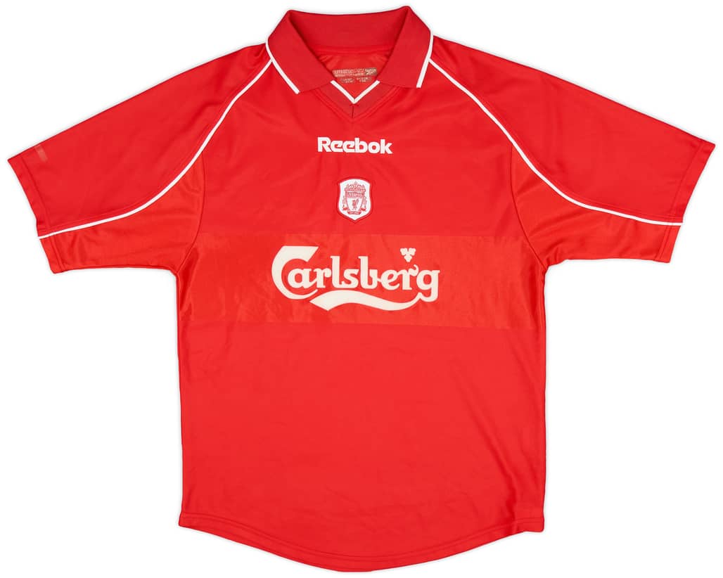 2000-02 Liverpool Home Shirt - 8/10 - (XL.Boys)