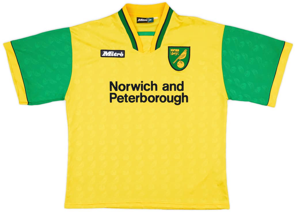 1996-97 Norwich Home Shirt - 9/10 - (L)