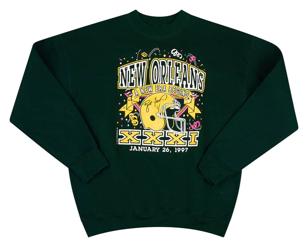 1997 Green Bay Packers Super Bowl XXXI Sweat Top L