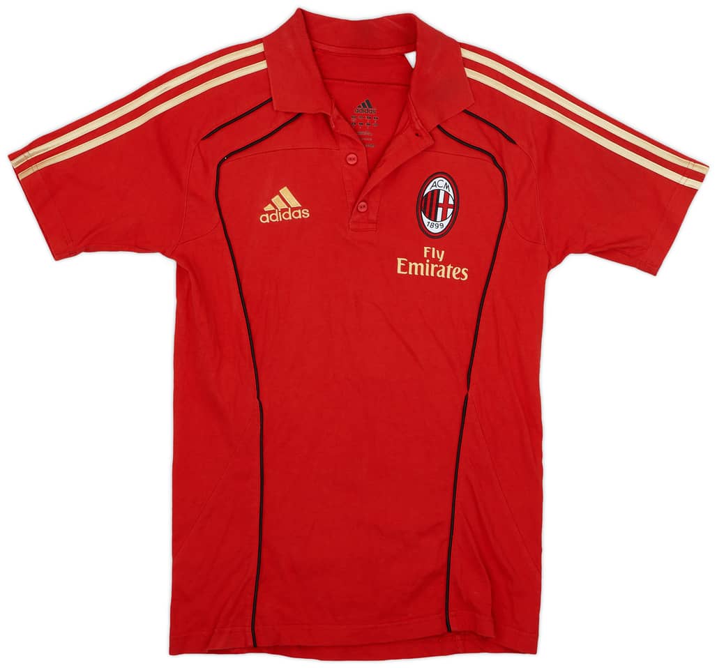 2010-11 AC Milan adidas Polo Shirt - 9/10 - (XL.Boys)
