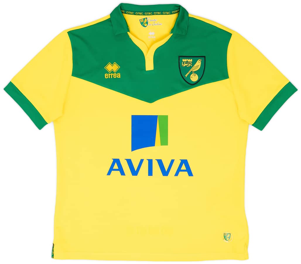 2014-15 Norwich Home Shirt - 9/10 - (M)