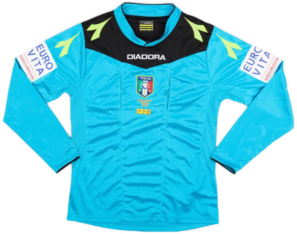 2015-16 Italy Diadora Referee L/S Shirt - 8/10 - (XS)