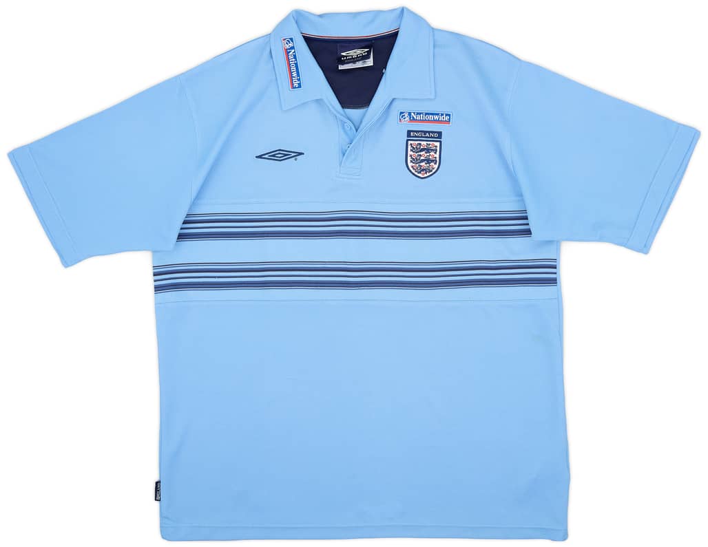 2000-01 England Umbro Polo Shirt - 6/10 - (XL)