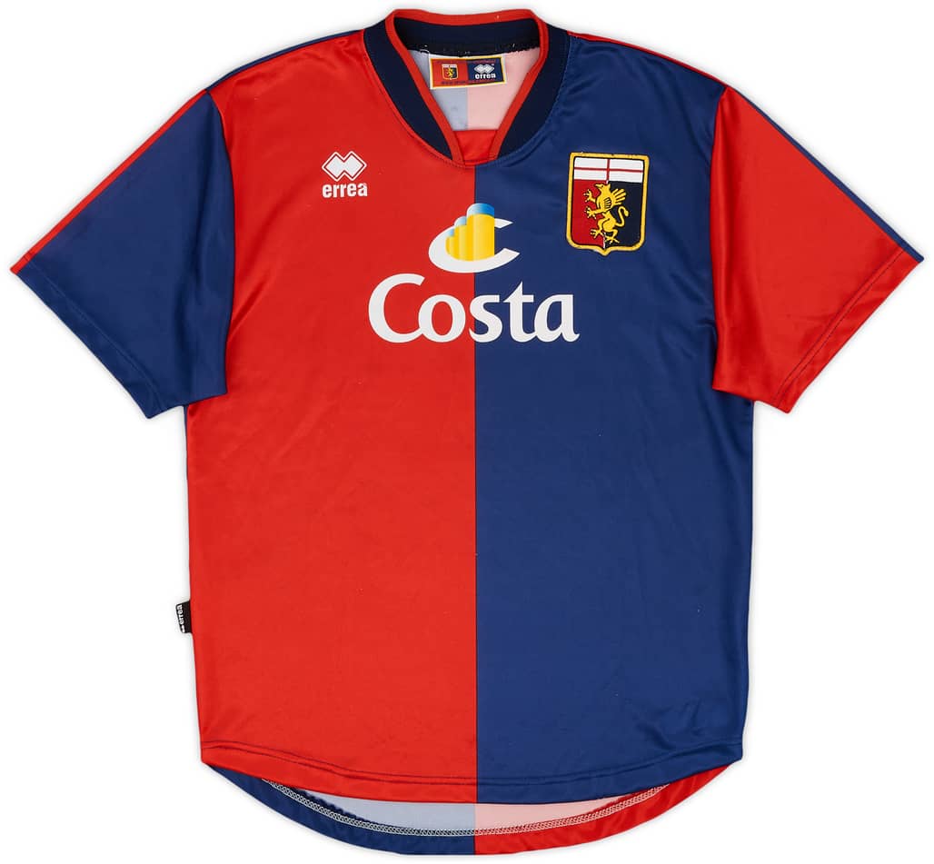 2003-04 Genoa Home Shirt - 9/10 - (XL.Boys)