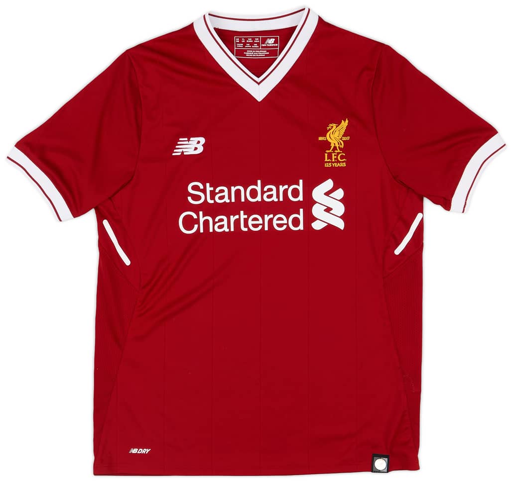 2017-18 Liverpool 125 Years Home Shirt - 8/10 - (L.Boys)