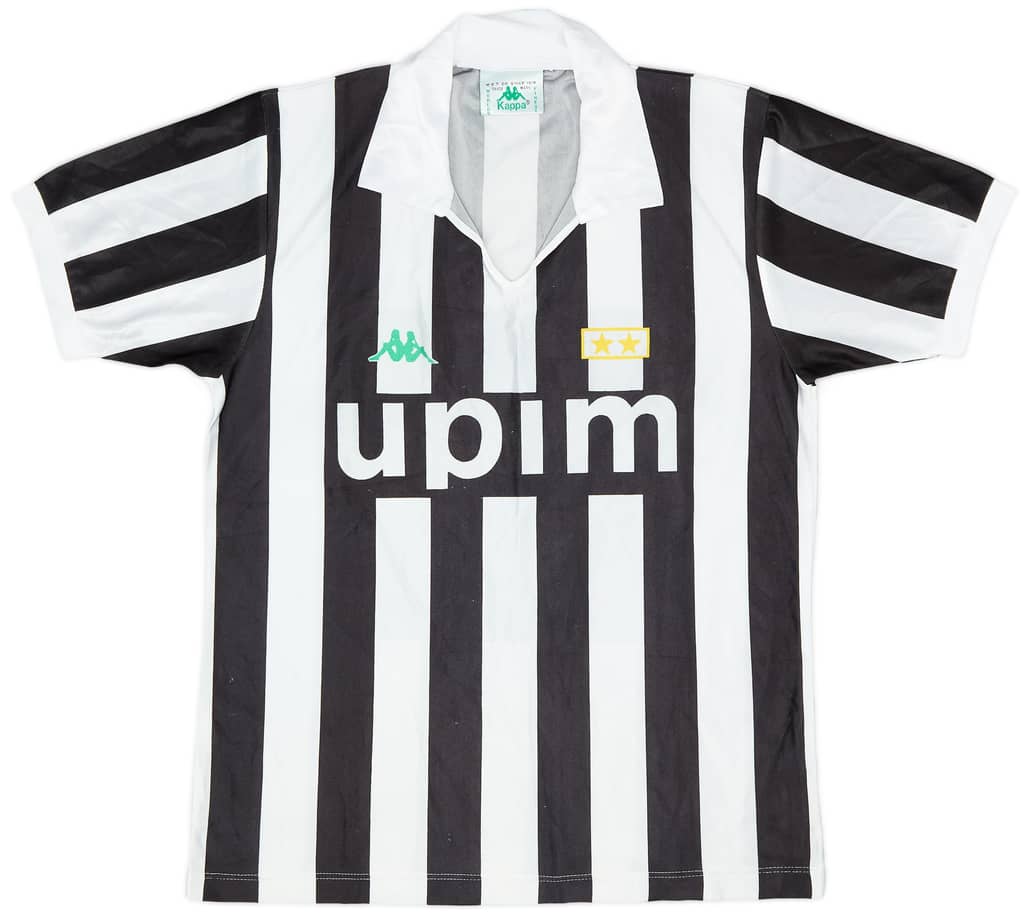 1991-92 Juventus Basic Home Shirt - 9/10 - (M)