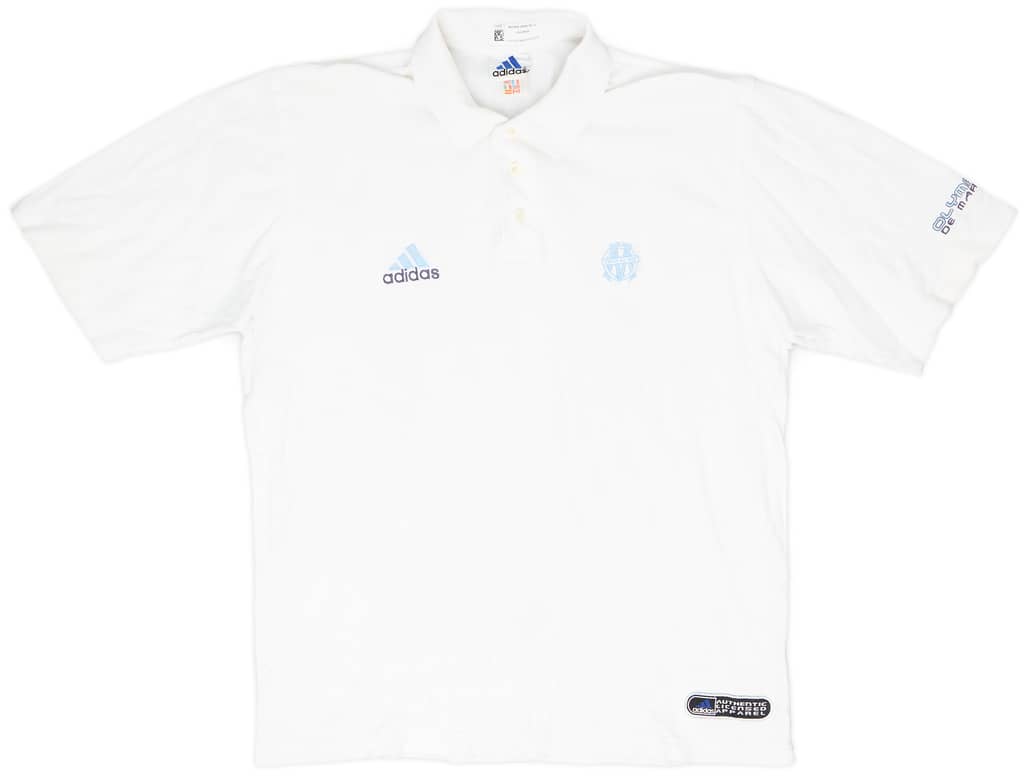 1999-00 Olympique Marseille adidas Polo Shirt - 9/10 - (L)