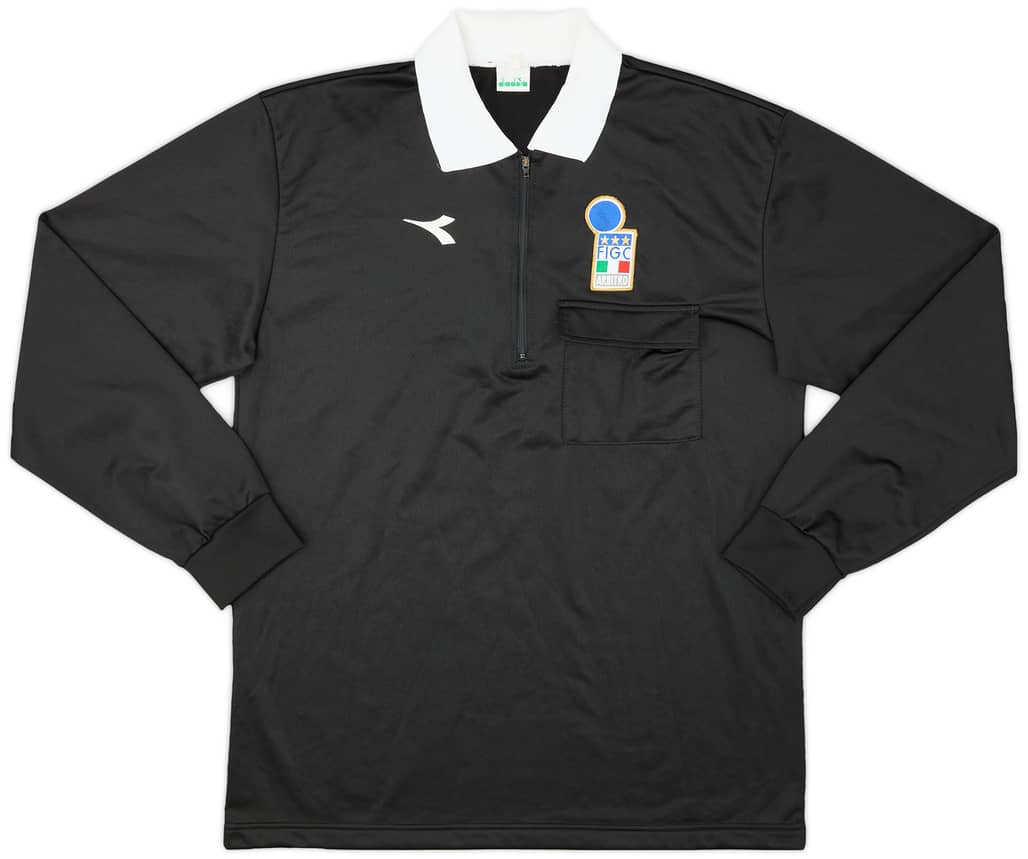 1990s Italy FIGC Diadora Referee L/S Shirt - 9/10 - (XL)