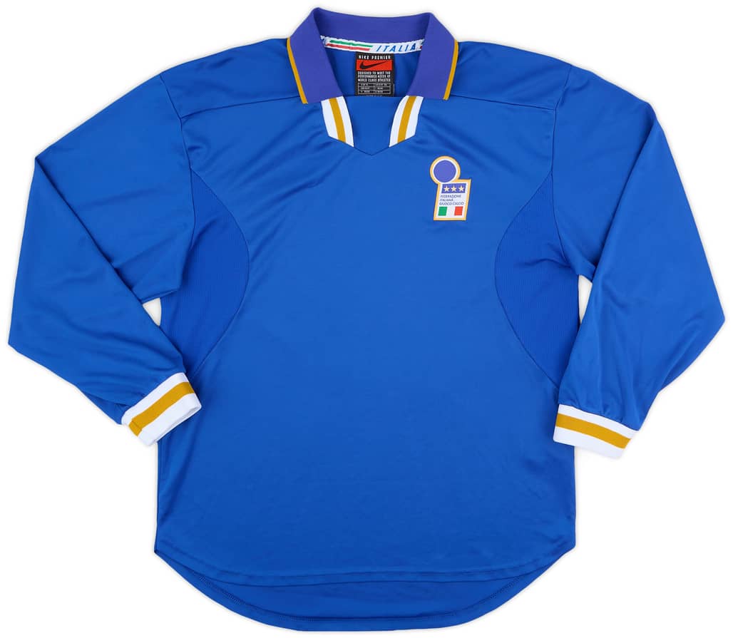 1996-97 Italy Player Issue Home L/S Shirt - 9/10 - (XL)