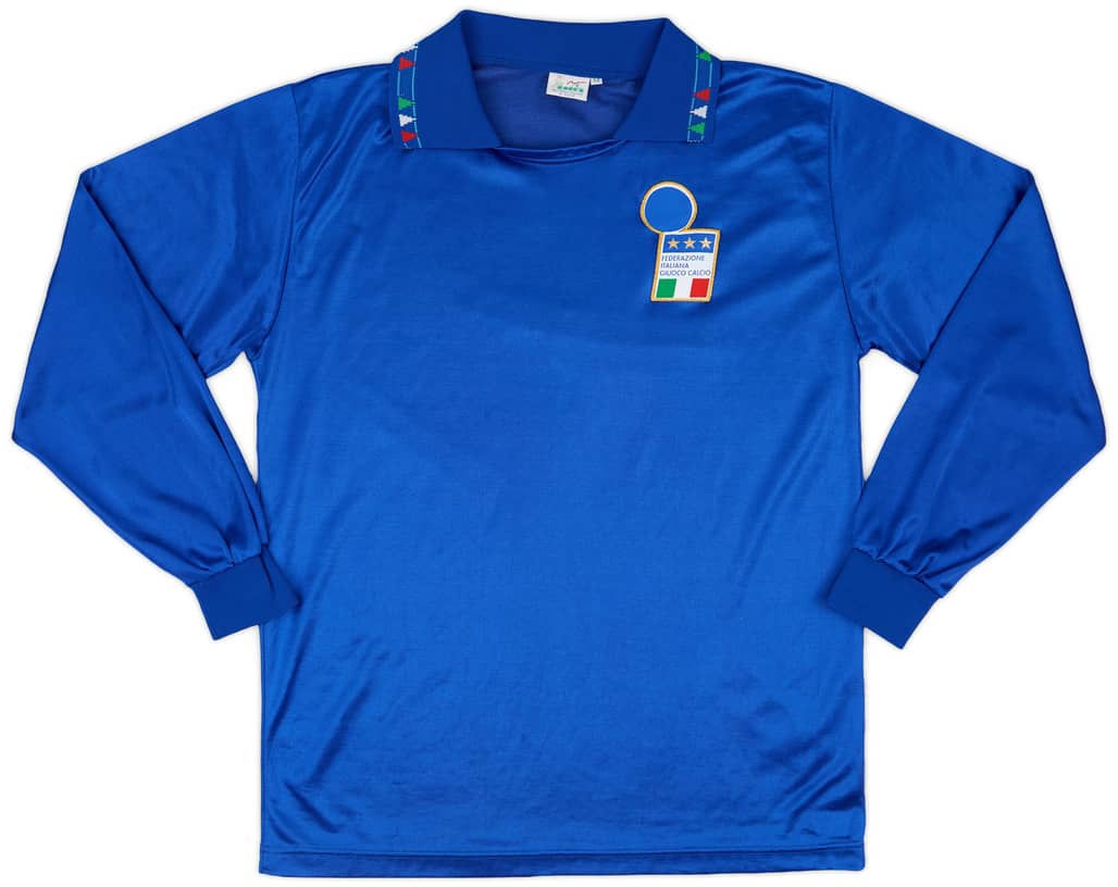 1992-93 Italy Home L/S Shirt - 8/10 - (M)