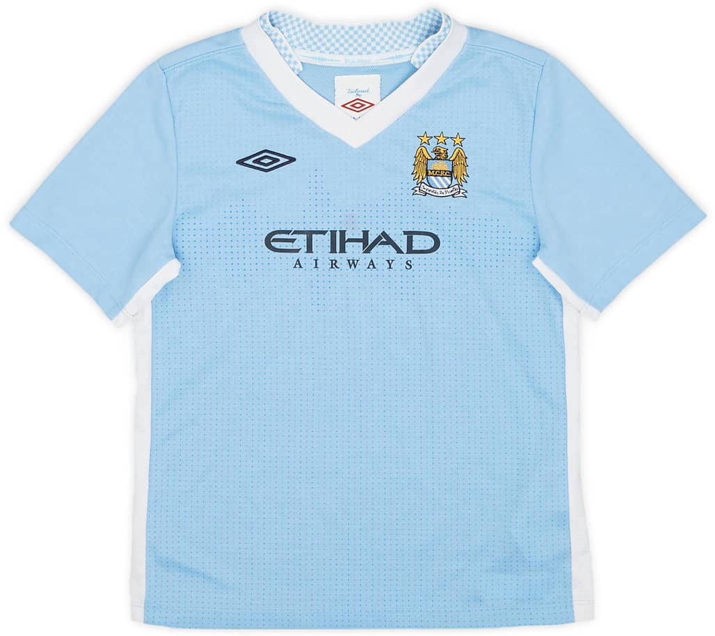 2011-12 Manchester City Home Shirt - 8/10 - (6-7 Years)