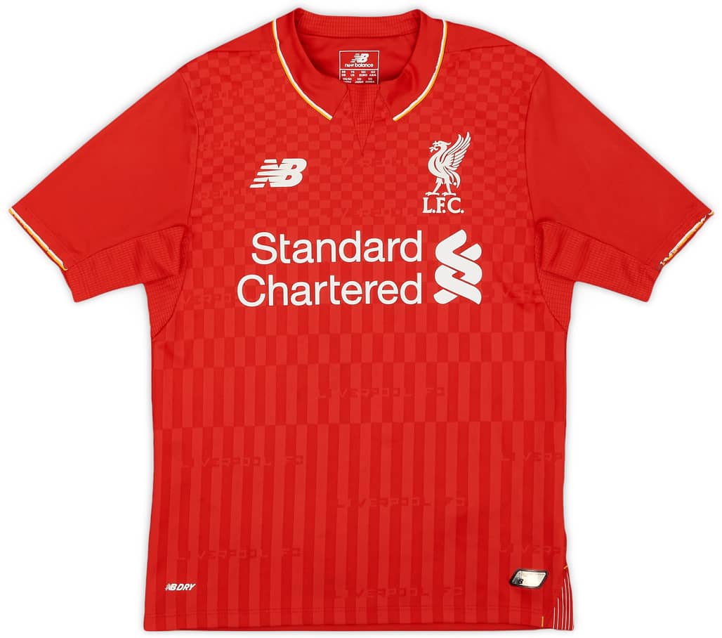 2015-16 Liverpool Home Shirt - 8/10 - (S.Boys)