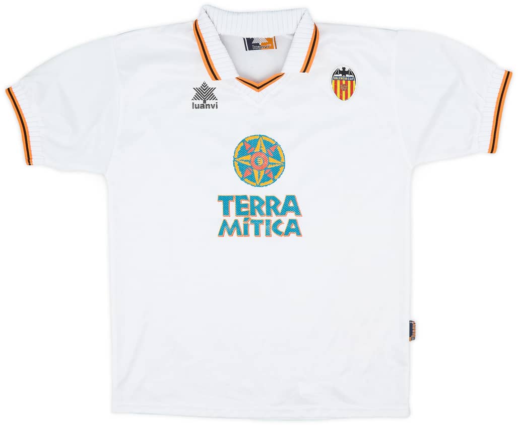 1998-99 Valencia Home Shirt - 8/10 - (XL.Boys)