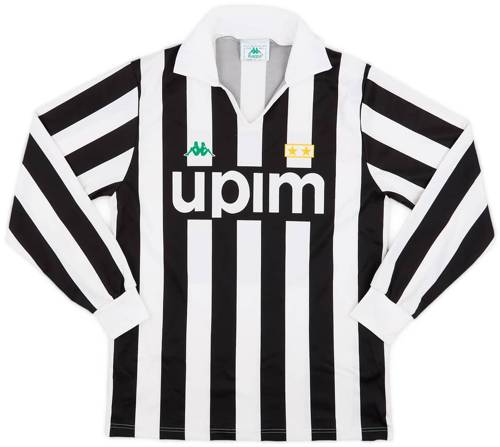 1991-92 Juventus Basic Home L/S Shirt - 6/10 - (M)