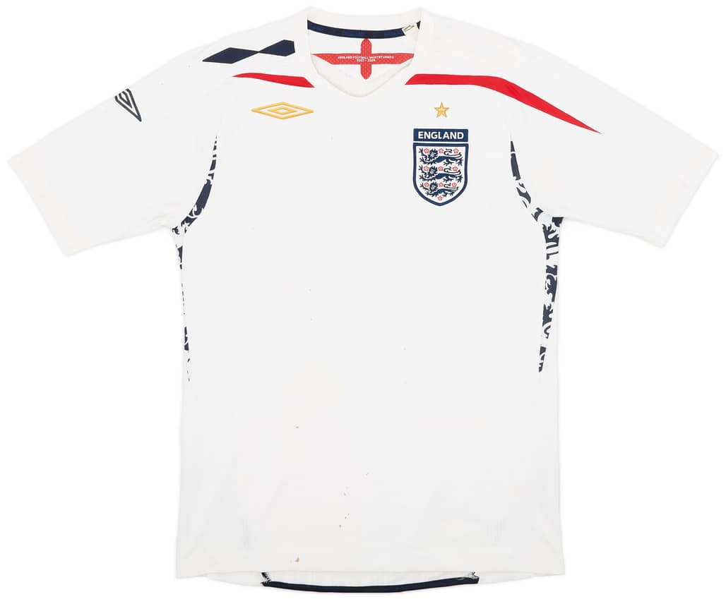 2007-09 England Home Shirt - 4/10 - (S)