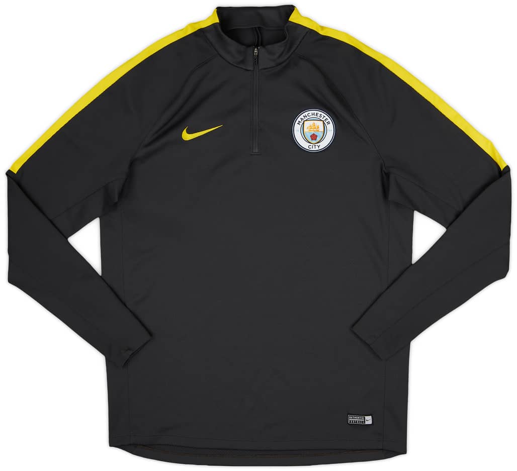 2016-17 Manchester City Nike 1/4 Zip Training Top - 8/10 - (L)
