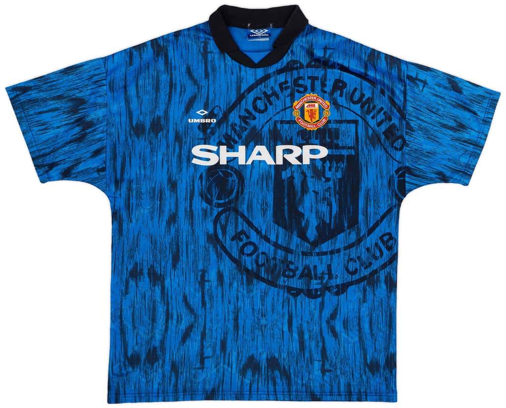 1992-93 Manchester United Away Shirt - 5/10 - (XL)