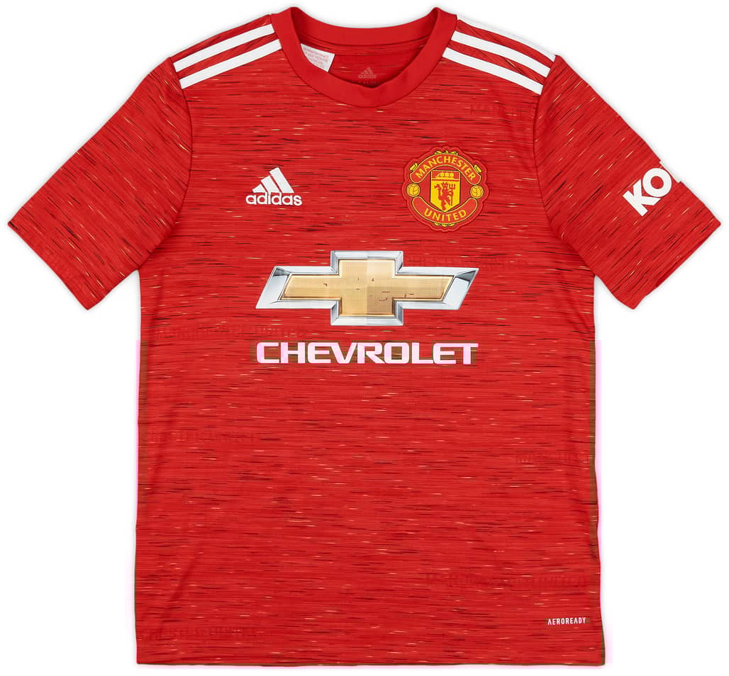 2020-21 Manchester United Home Shirt - 7/10 - (L.Boys)