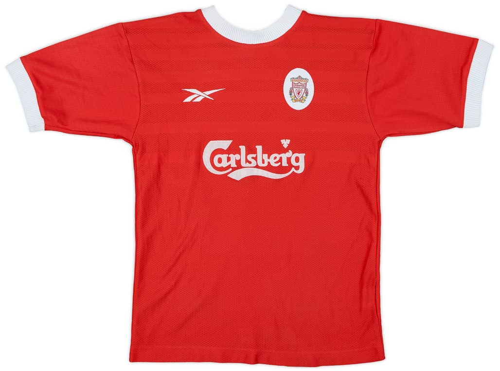 1998-00 Liverpool Home Shirt - 9/10 - (S.Boys)