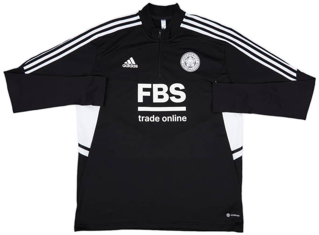 2022-23 Leicester City adidas 1/4 Zip Training Top - 8/10 - (XL)