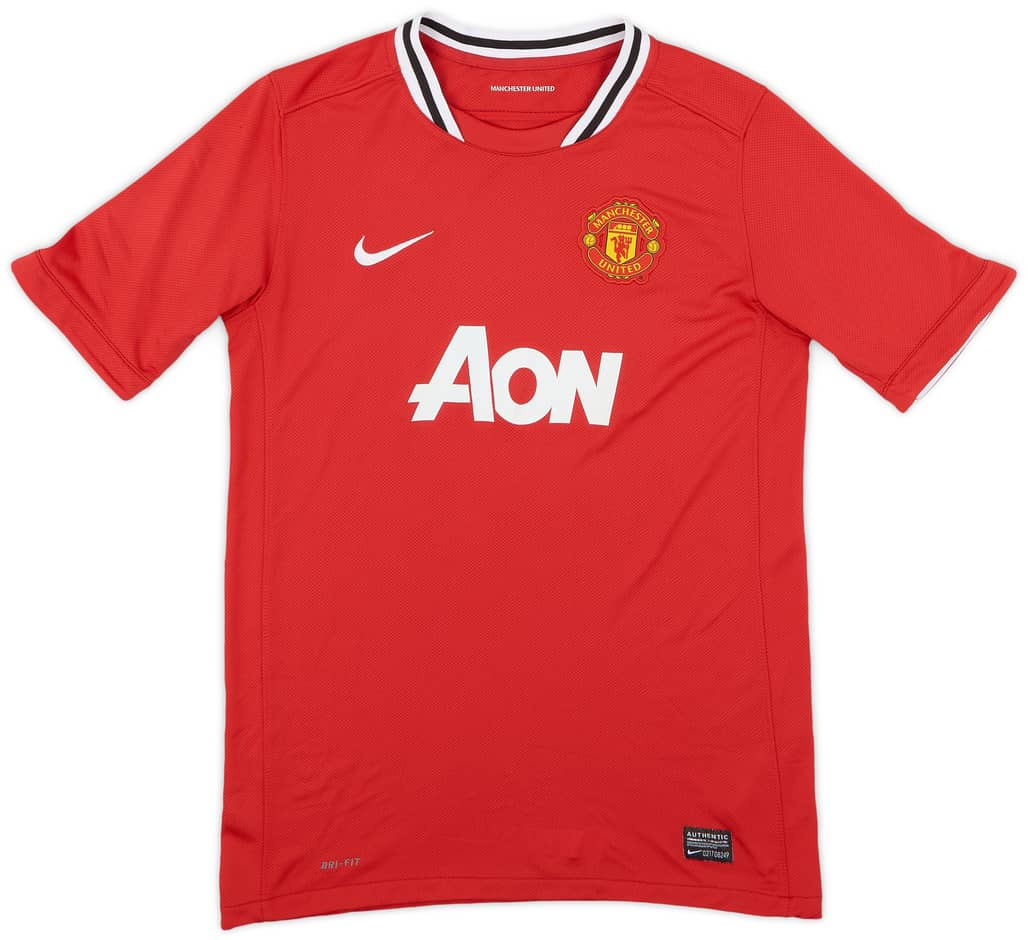2011-12 Manchester United Home Shirt - 8/10 - (XL.Boys)