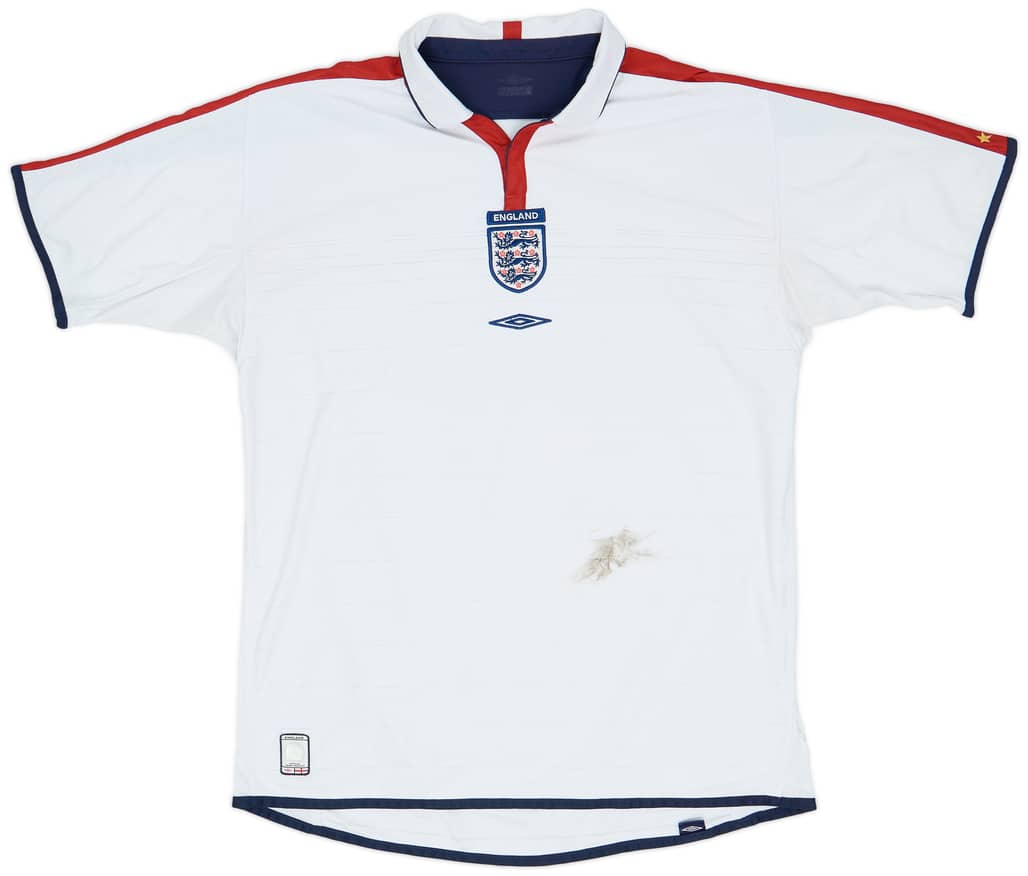 2003-05 England Home Shirt - 5/10 - (XL)