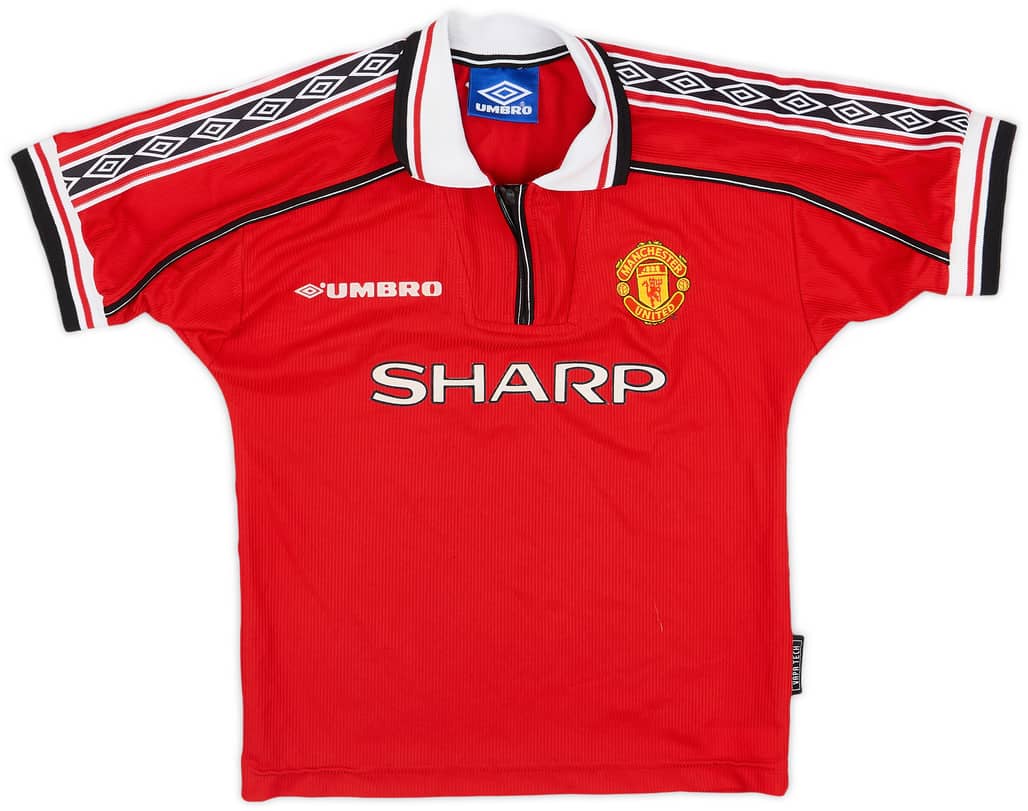 1998-00 Manchester United Home Shirt - 8/10 - (S.Boys)