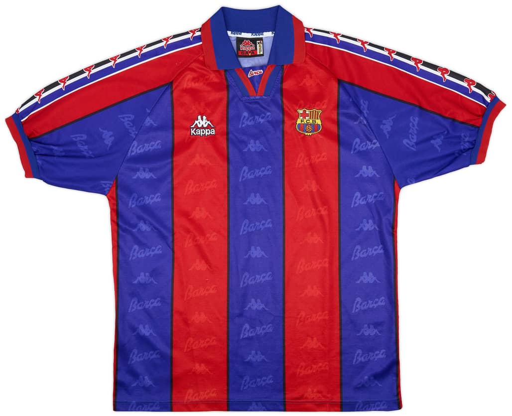 1995-97 Barcelona Home Shirt - 9/10 - (XL)