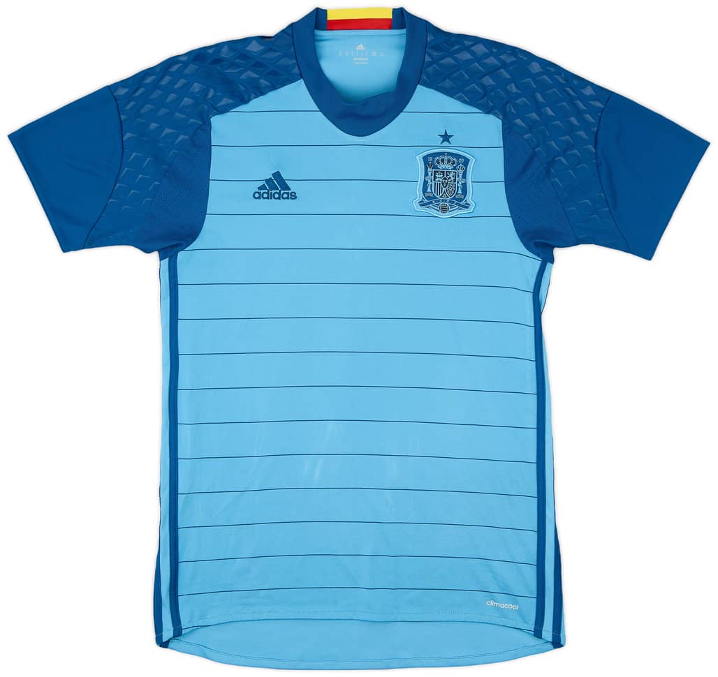 2016-17 Spain GK Home S/S Shirt - 8/10 - (S)