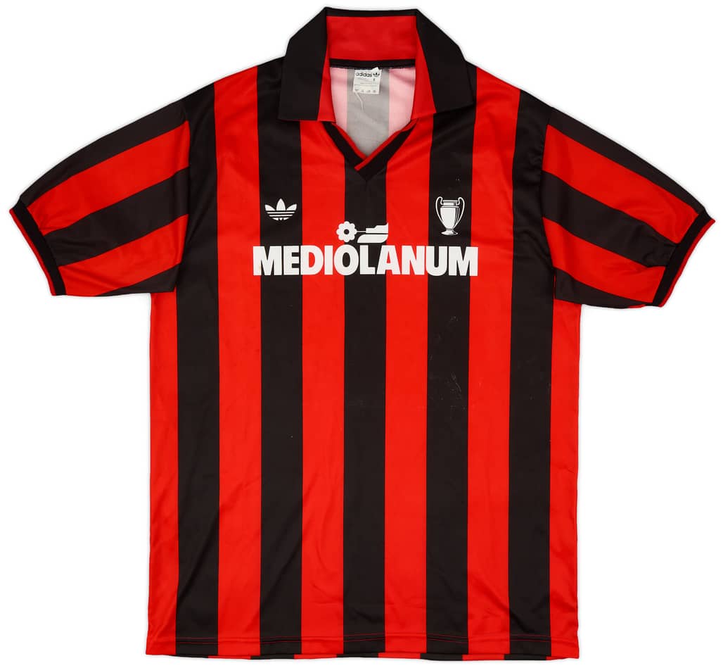 1990-91 AC Milan Basic Home Shirt - 6/10 - (S)