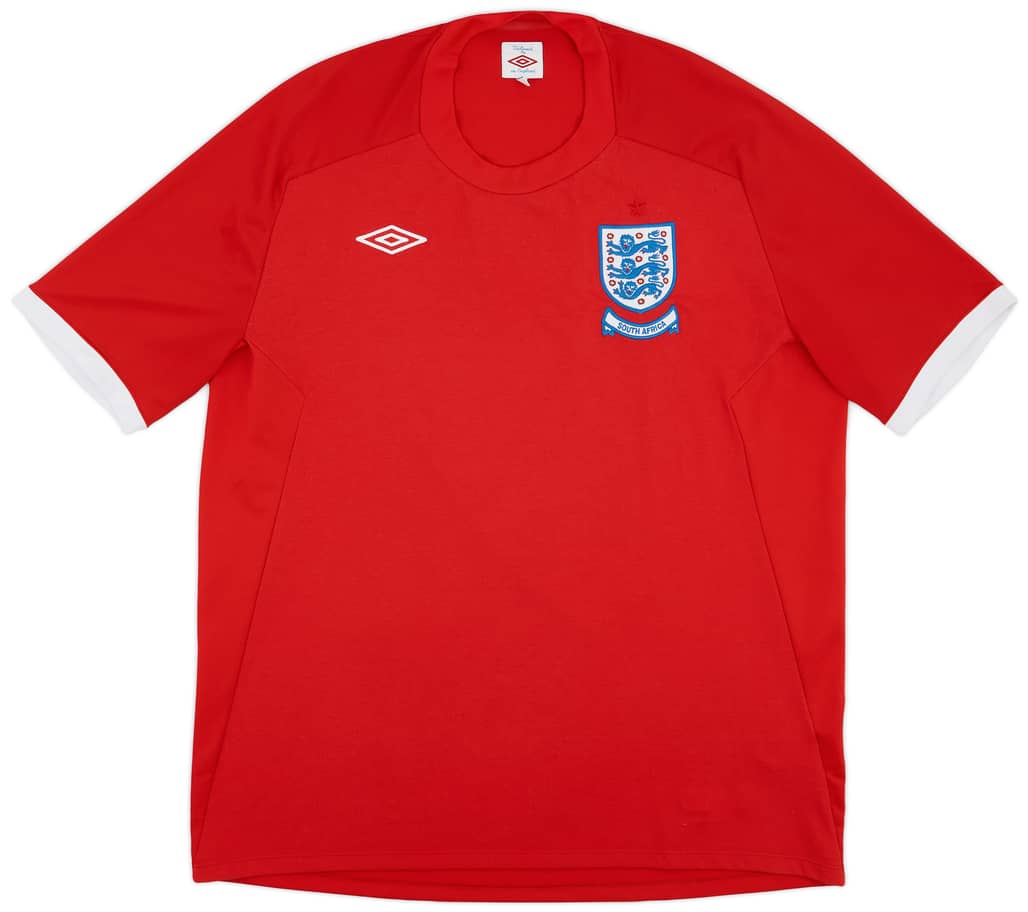 2010-11 England 'South Africa' Away Shirt - 8/10 - (XXL)