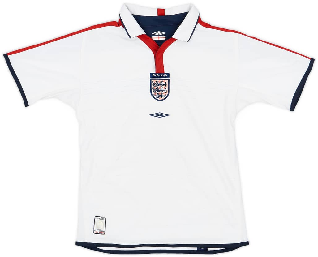 2003-05 England Home Shirt - 9/10 - (M.Boys)