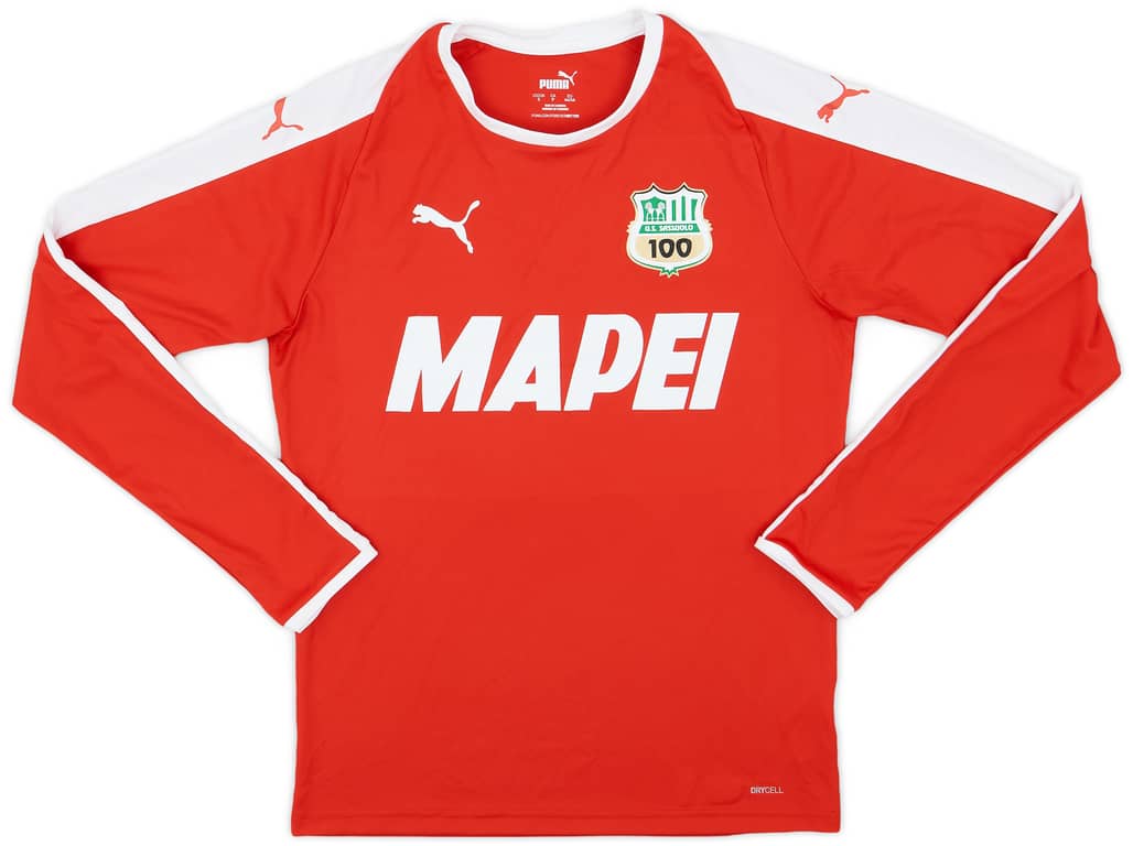 2020-21 Sassuolo Puma 'Centenary' Training L/S Shirt - 8/10 - (S)