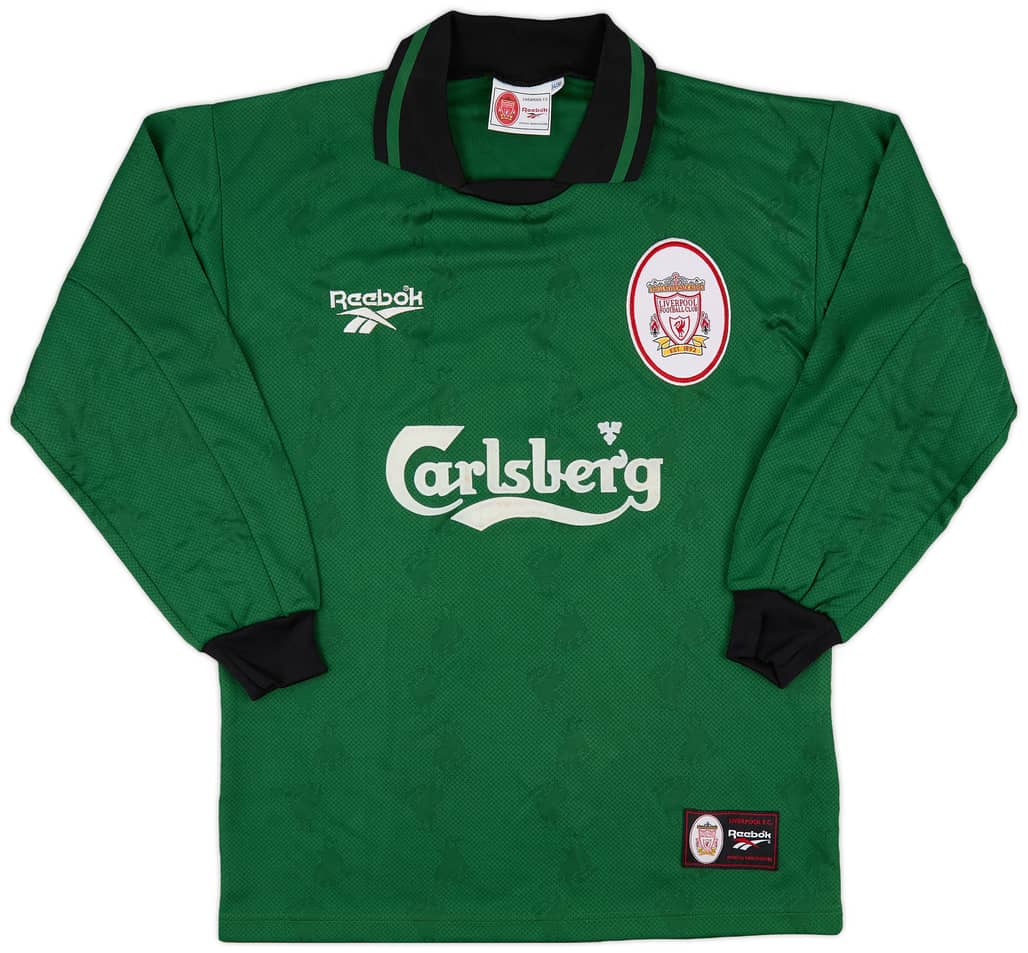 1996-97 Liverpool GK Shirt - 8/10 - (S)