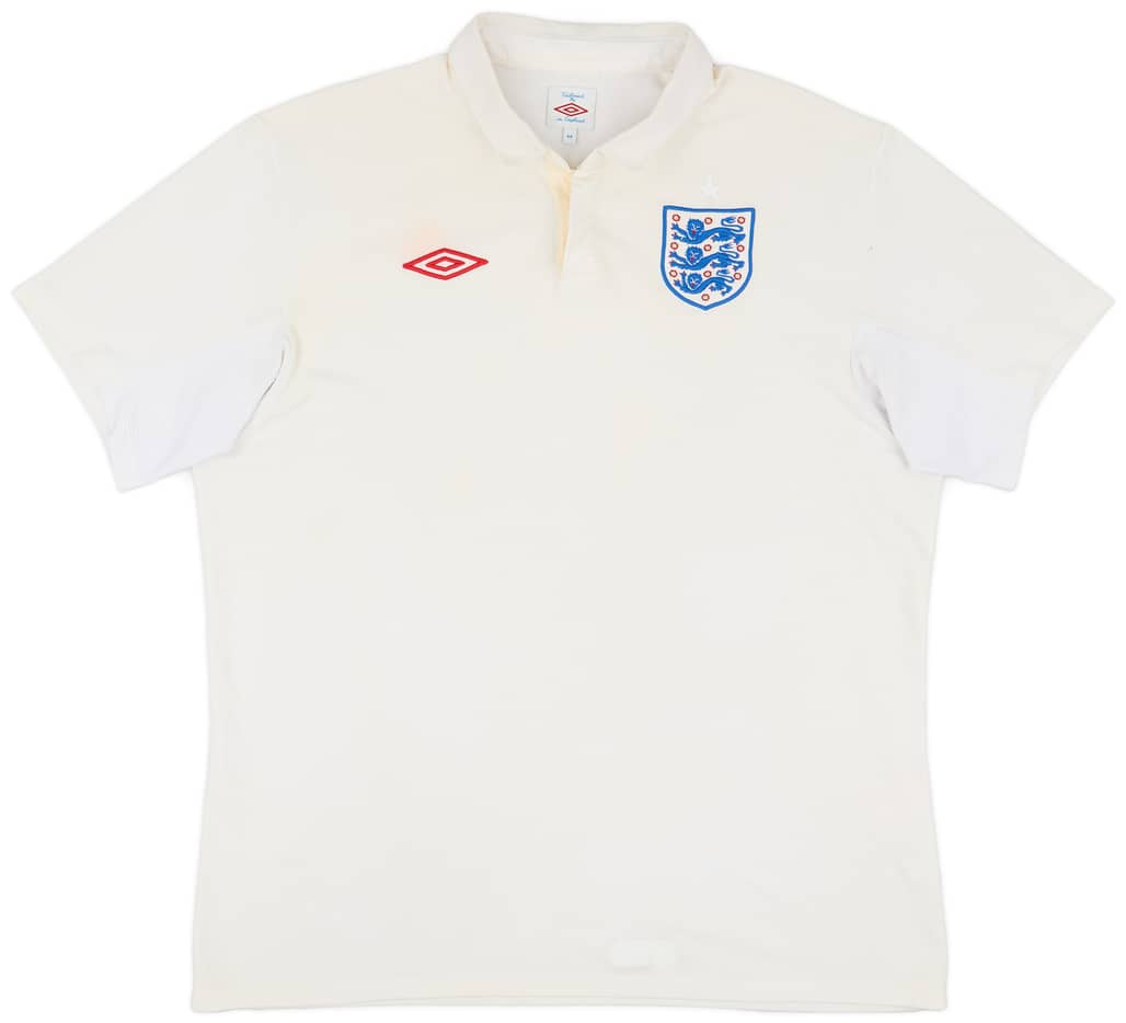 2009-10 England Home Shirt - 3/10 - (L)