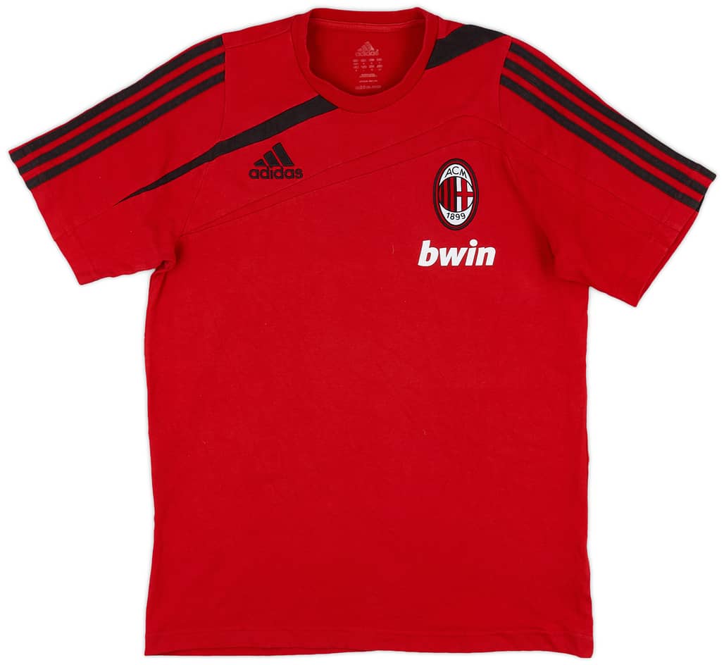 2009-10 AC Milan adidas Cotton Tee - 7/10 - (S)