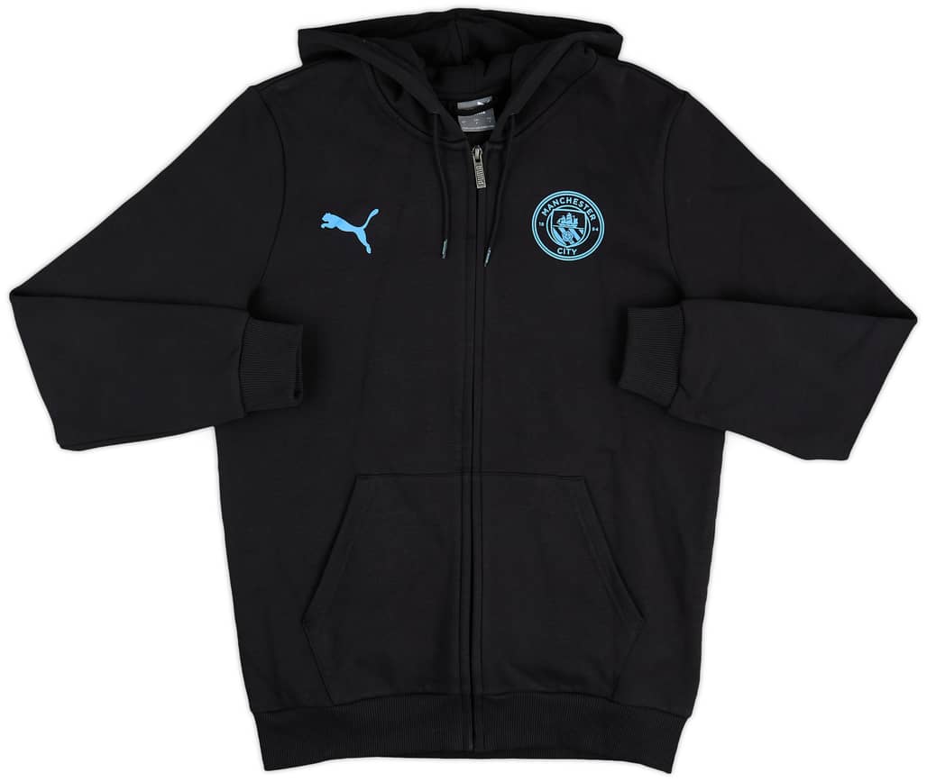 2023-24 Manchester City Puma Hooded Sweat Top - 9/10 - (S)