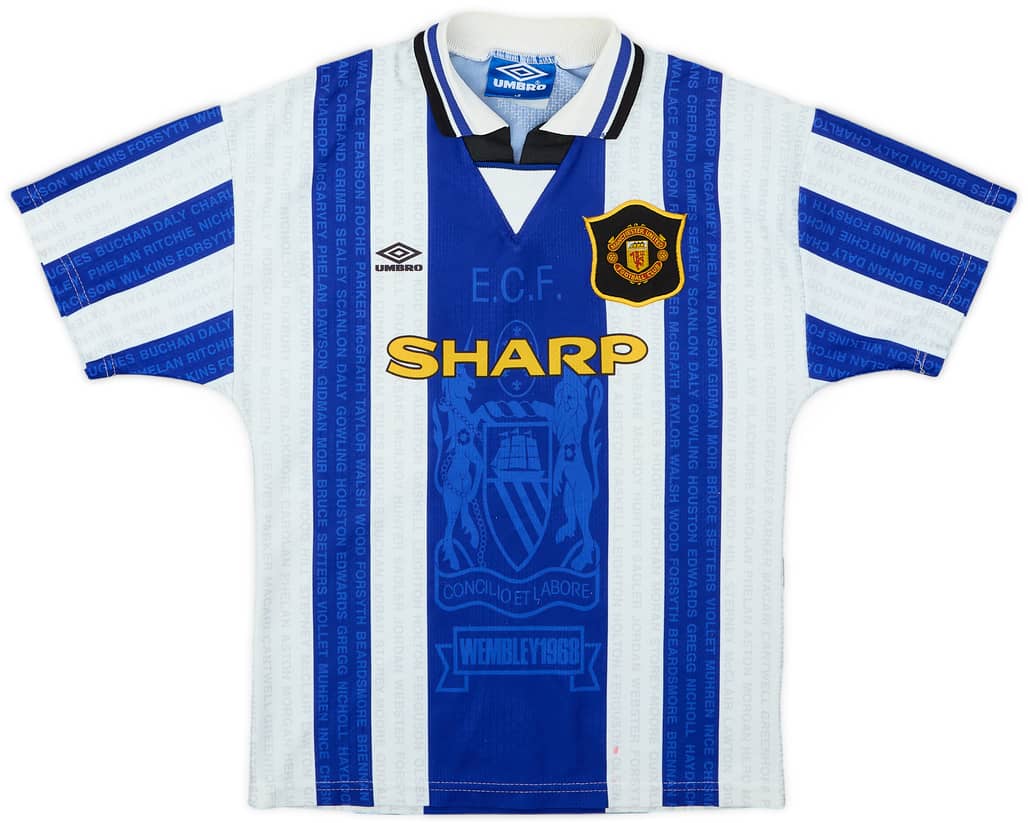 1994-96 Manchester United Third Shirt - 7/10 - (L.Boys)