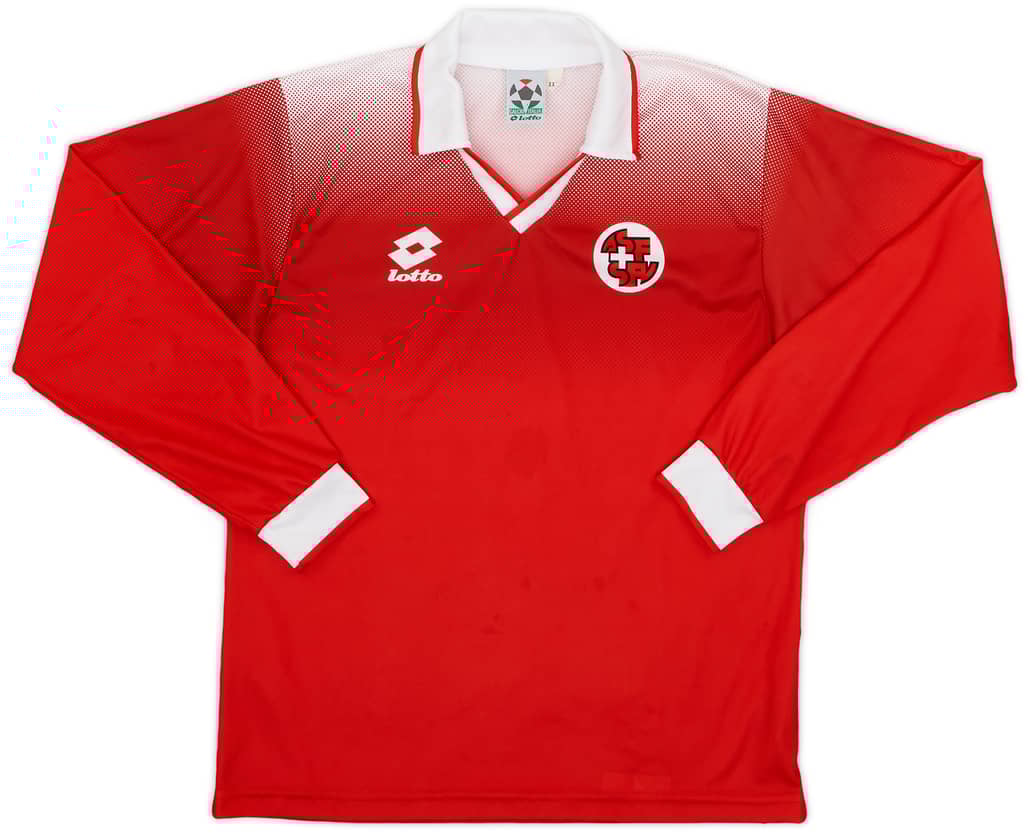 1996-98 Switzerland Home L/S Shirt - 7/10 - (XXL.Boys)