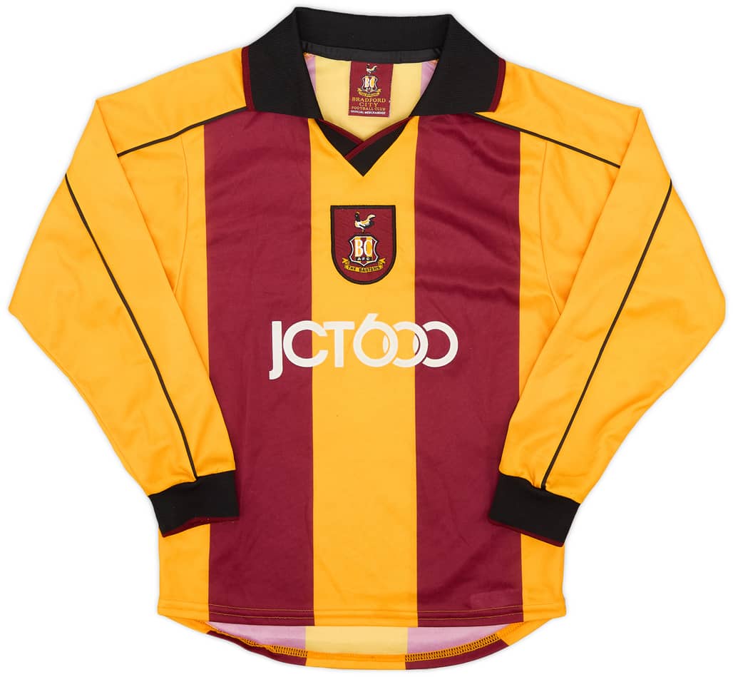 2001-03 Bradford City Home L/S Shirt - 8/10 - (M.Boys)