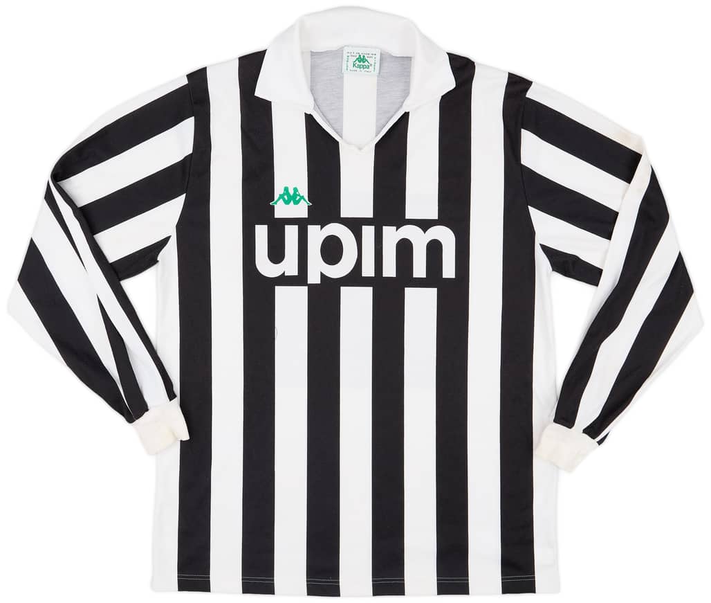 1991-92 Juventus Basic Home L/S Shirt - 5/10 - (XL)