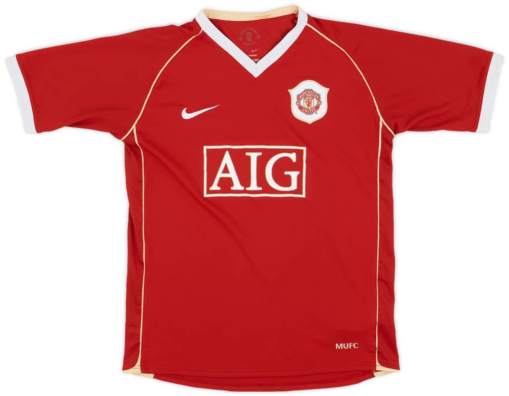 2006-07 Manchester United Home Shirt - 7/10 - (XL.Boys)