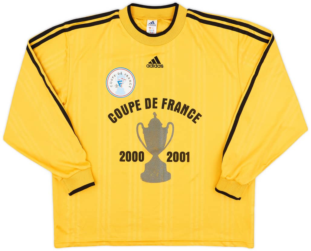 2000-01 Coupe de France adidas Template L/S Shirt #8 - 7/10 - (XL)