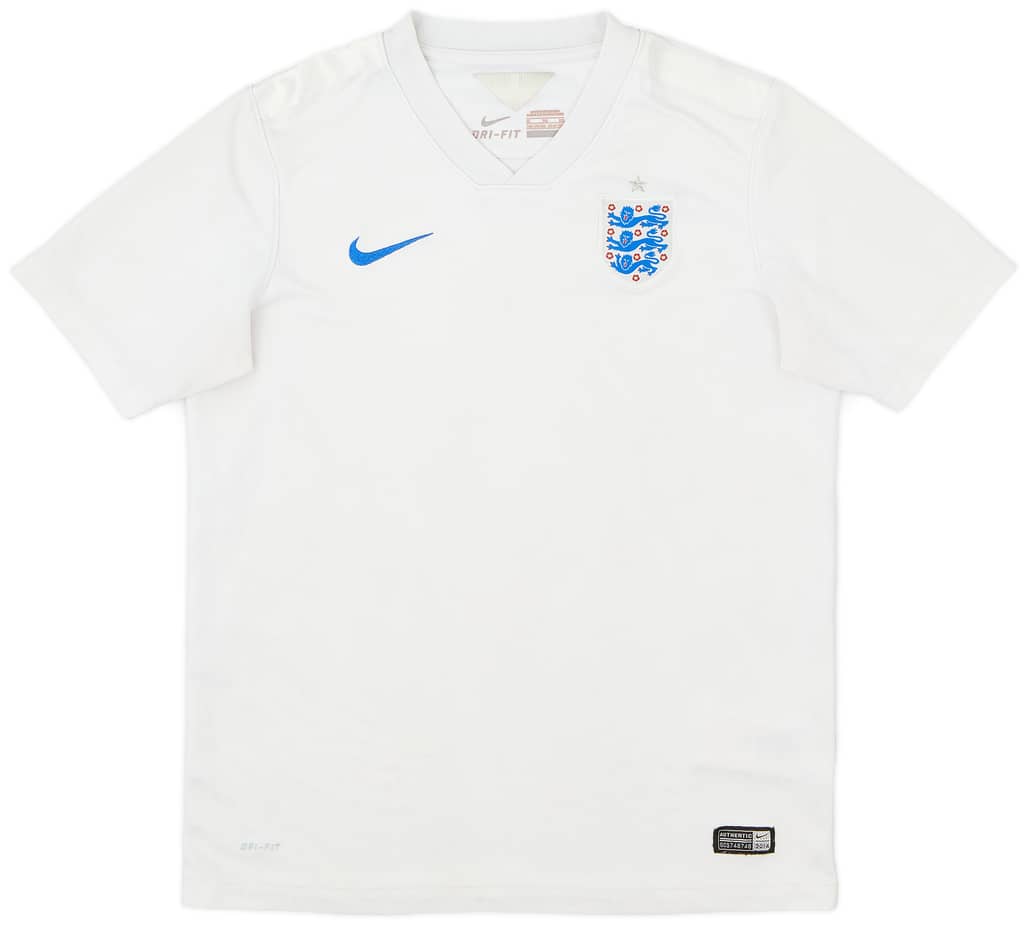 2014-15 England Home Shirt - 8/10 - (XL.Boys)