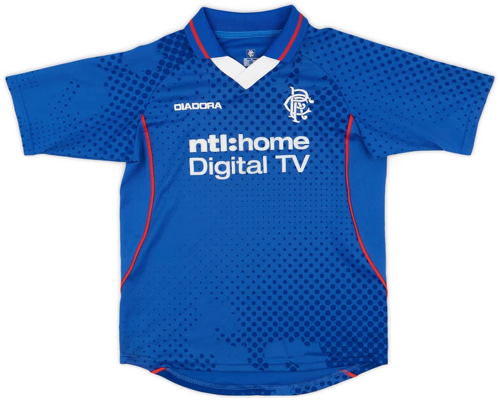 2002-03 Rangers Home Shirt - 9/10 - (M.Boys)