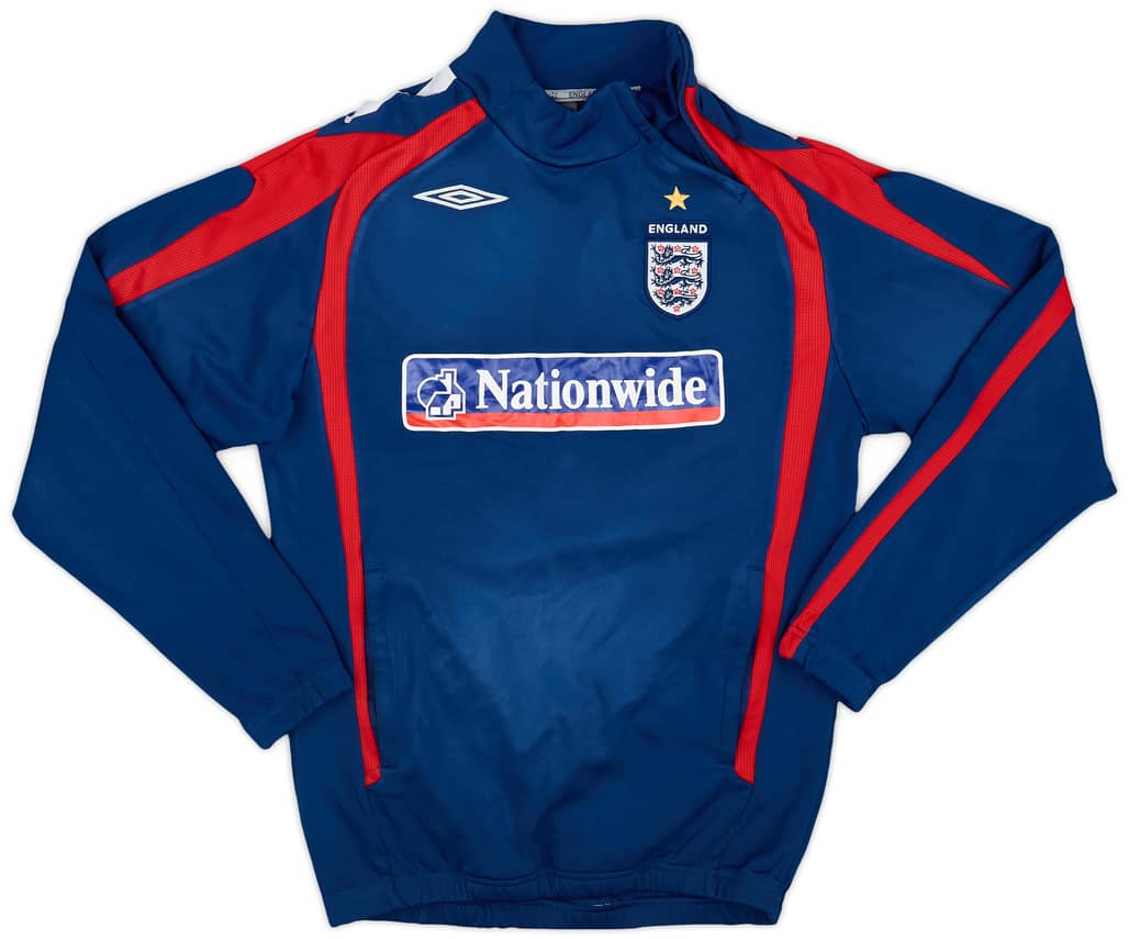 2007-08 England Umbro 1/4 Zip Drill Top - 8/10 - (S)