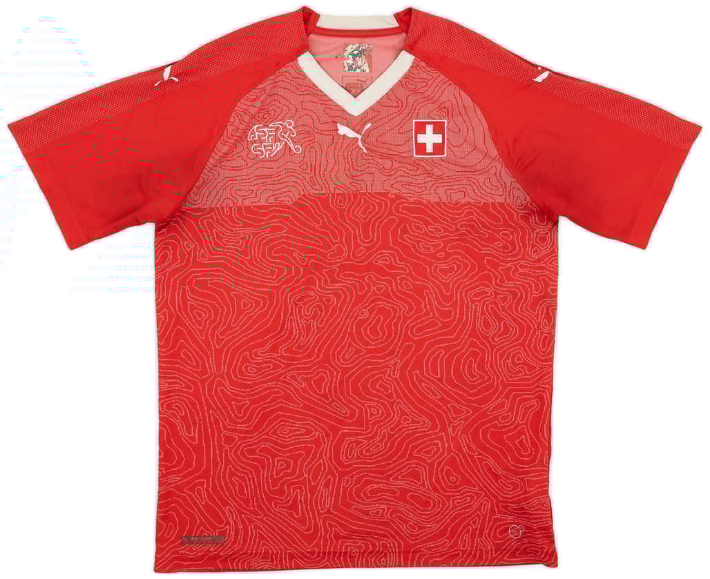 2018-20 Switzerland Home Shirt - 7/10 - (L)