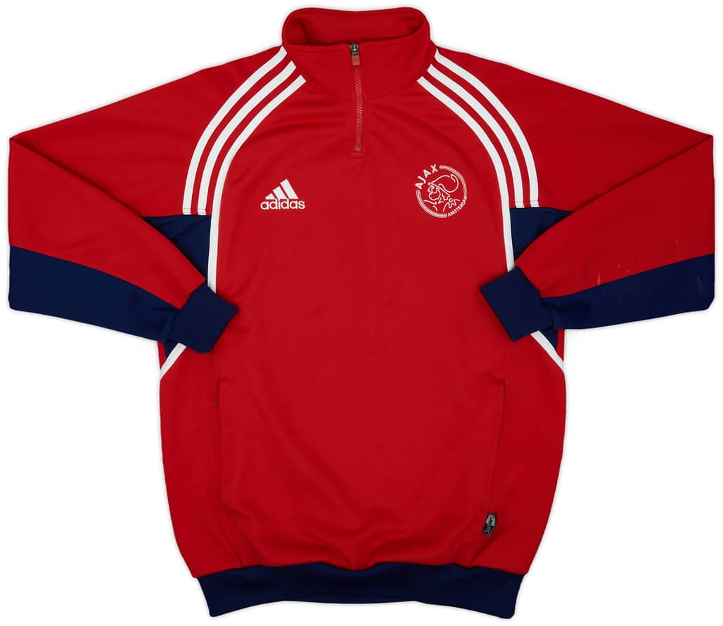 2000-01 Ajax adidas 1/4 Zip Drill Top - 8/10 - (XL.Boys)