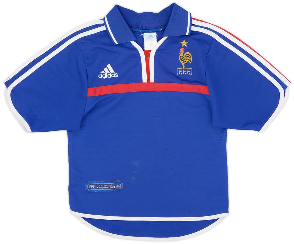 2000-02 France Home Shirt - 6/10 - (XS)